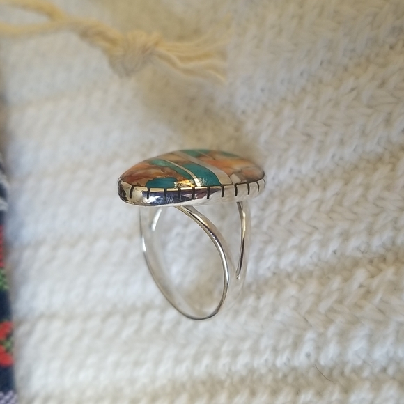 Sterling & Turquoise Ring - Picture 9 of 10